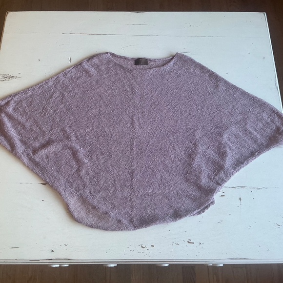 Kerisma Boat Neck Batwing Sleeve Lavender mesh layering sweater SM - Picture 3 of 7